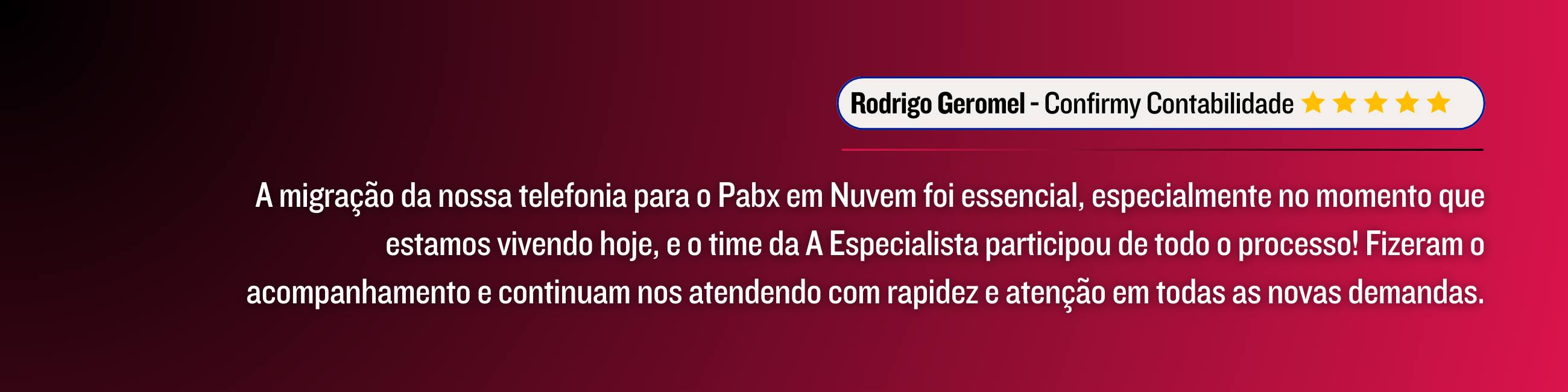 Nossos clientes recomendam e nos avaliam com notas altas